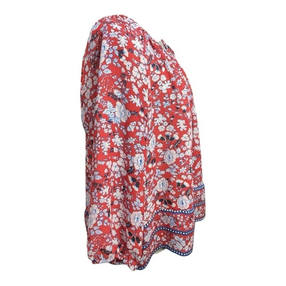 CHAPS RALPH LAUREN
WOMANS TUNIC BLOUSE SIZE P L/G RED MULTICOLOR
3/4 SLEEVE - Picture 5 of 14